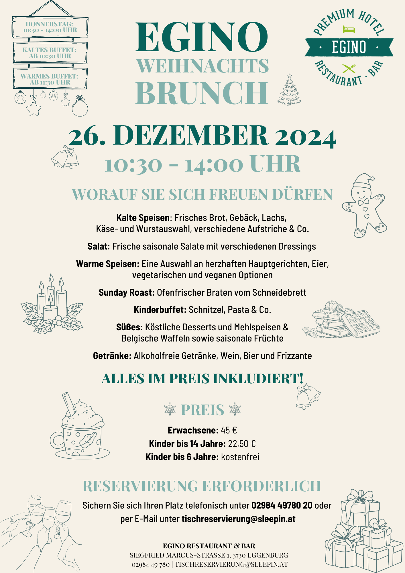 EGINO WEIHNACHTS-BRUNCH